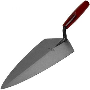MARSHALLTOWN The Premier Line MXS75FR 18-Inch by 3-Inch Fully Rounded Finishing Trowel with Curved Wood Handle