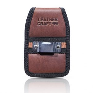 Leather Craft Tape Clip Brown