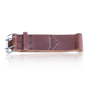 Leather Craft 3” Inch Full Leather Belt Brown