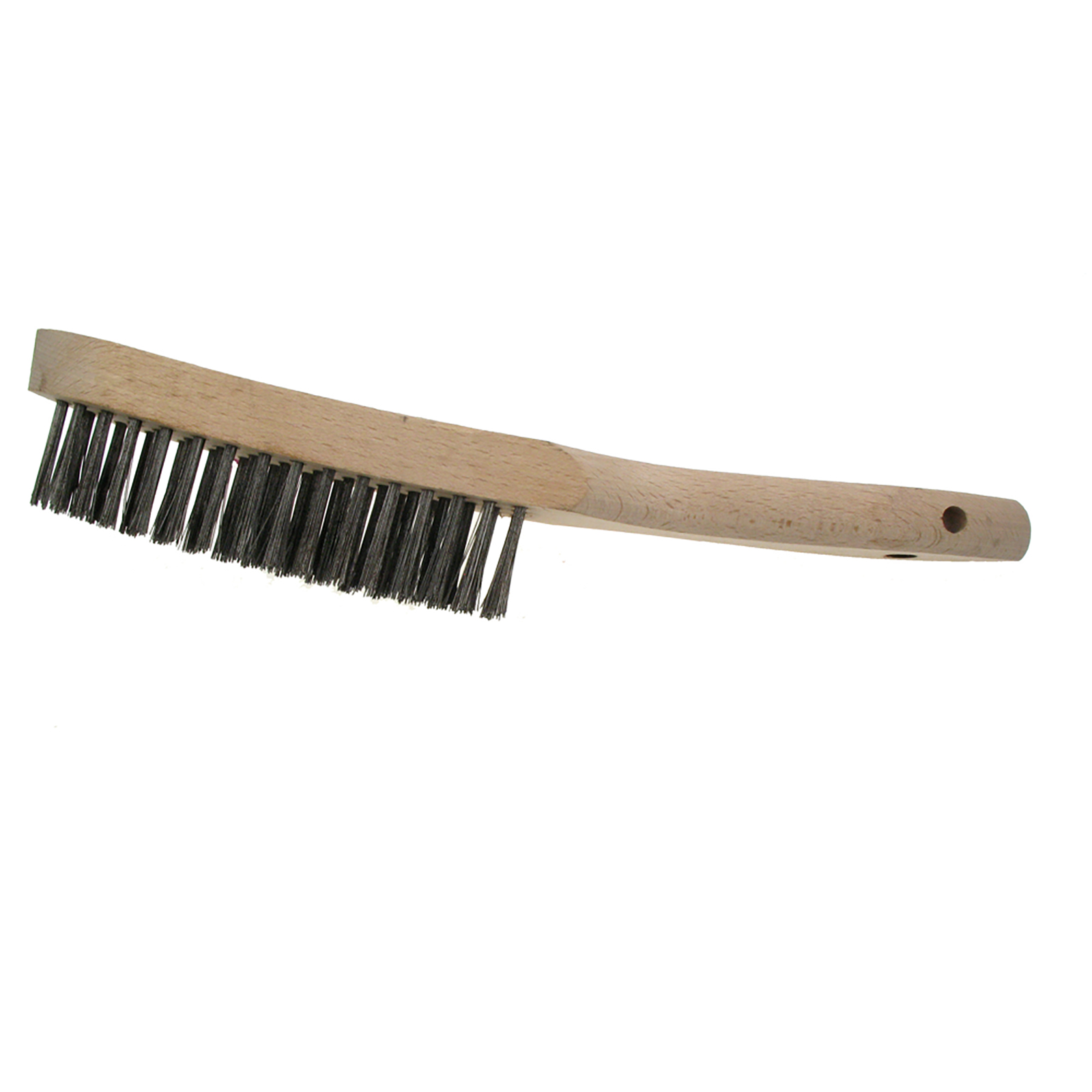 Carbon Steel Wire Brush Soft Grip with Scraper 300mm 4 Row ROU52042 12in 