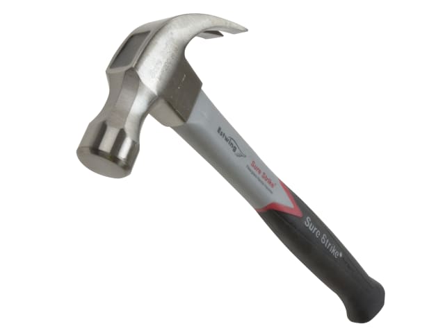 Estwing EMRF20C Surestrike Curved Claw Hammer Fibreglass Shaft 560g (20oz)  – SB Tools