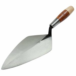 W Rose Brick Trowel 12" Wide London Leather Handle RO312-12 W.ROSE