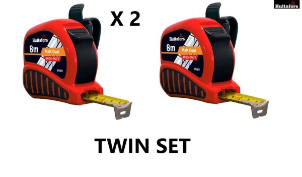 Hultafors / Fisco Brick Mate Tape Measure Twin Pack Brickmate Tape