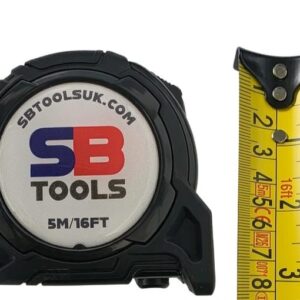 SB Tools Tape Measure 5m (In Black)