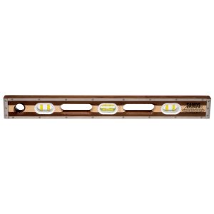 SANDS 48” (4FT) 120cm Professional Walnut/Maple Laminated Level (6 Vials)
