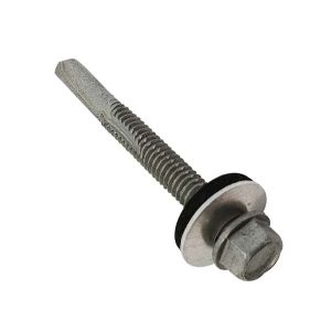 Forgefix Techfast Roofing Sheet to Steel Hex Screw & Washer No.5 Tip 5.5 x 100mm