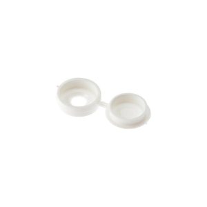 Forgefix 100HCC0L Hinged Cover Cap White No. 10-12 Bag 100