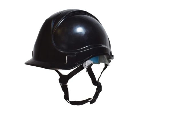 Black Hard Hat Short Peak Safety Helmet SCAPPESHSPBK