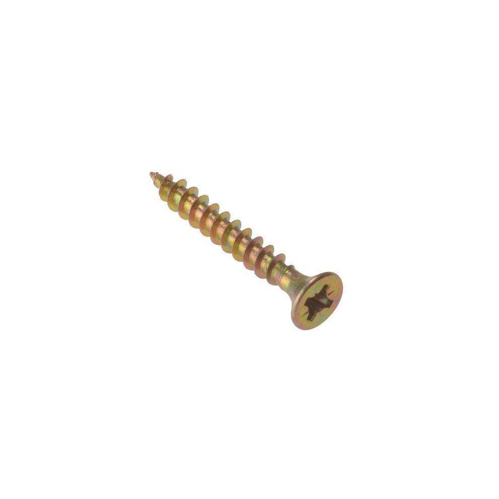 Forgefix FORMPS4525Y Multi-Purpose Pozi Screw CSK ST ZYP 4.5 x 25mm Box 200