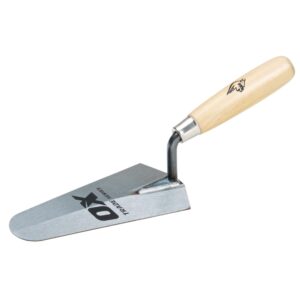 OX Tools T017718 Trade Gauging Trowel Wooden Handle 7in/180mm