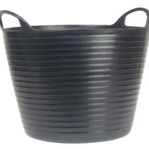 Faithfull Heavy-Duty Polyethylene Flex Tub 42 Litres Black