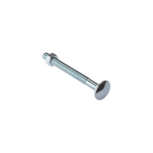 Forgefix Carriage Bolt & Nut ZP M8 x 110mm Bag 10