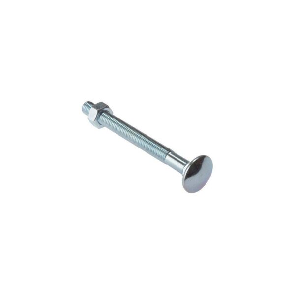 Forgefix Carriage Bolt & Nut ZP M8 x 110mm Bag 10