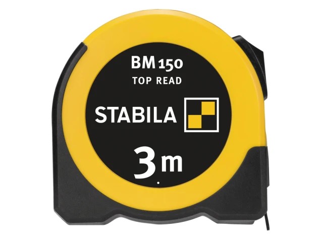 Stabila 3m Tape Measure STB19839 BM150 Top Read Pocket Tape 3m (Width 16mm) (Metric only)