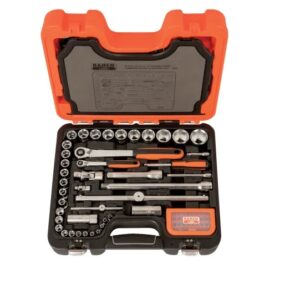 BAHCO 1/4in & 1/2in Drive Socket & Mech Set, 95 Piece BAHS95 S95