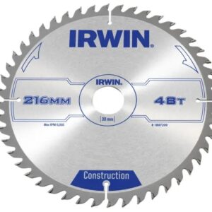 Iwrin General Purpose Table & Mitre Saw Blade 216 x 30mm x 48T ATB IRW1897209