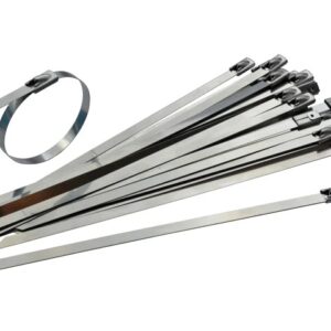Faithfull Stainless Steel Cable Ties 4.6 x 290mm (Pack 50) FAICT29046SS