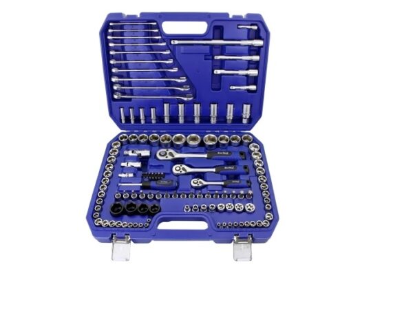 Blue Spot Socket Set 1/2in, 3/8in & 1/4in Metric Socket Set, 120 Piece B/S1583
