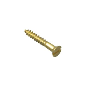 Wood Screw Slotted CSK Brass 3/4in x 4 Forge Pack 45