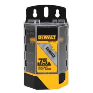 DeWALT Induction Hardened Utility Blades (Dispenser of 75) DHT711004