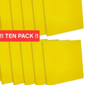 Red Gorilla Ten Pack of Mortar Boards, Yellow Muck Boards Plastic