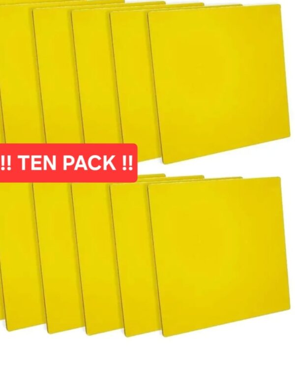 Red Gorilla Ten Pack of Mortar Boards, Yellow Muck Boards Plastic