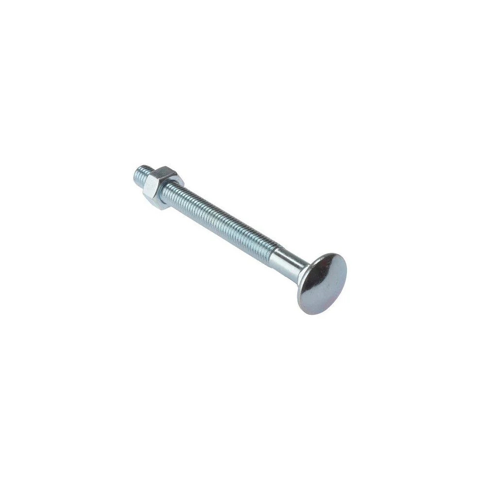 Forgefix FORCB10200M Carriage Bolt & Nut ZP M10 x 200mm Bag 10