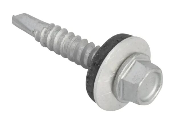 TechFast Hex Head Roofing Screw Self-Drill Light Section 5.5 x 32mm Pack 100 FORTFHL5532