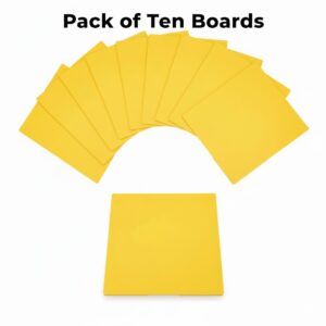 Red Gorilla Ten Pack of Mortar Boards, Yellow Muck Boards Plastic
