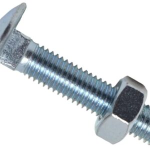 M10 x 30 Coach Bolts with Nuts BZP box 25