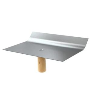 Bon Tool Curved Top Hawk - Stainless Steel with Wood handle (13-401) 12" x 8"