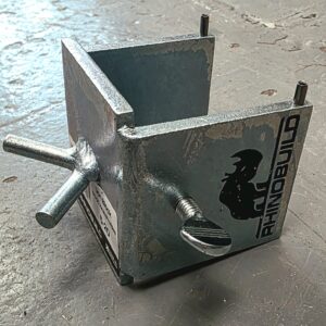 RhinoBuild Dori Block- Fits 2" Box section (50.8mm) in Silver