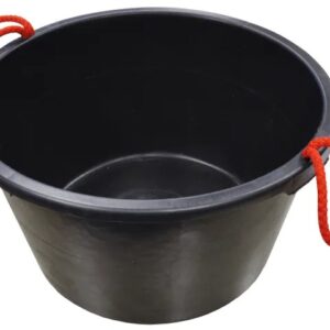 Extra Wide Faithfull Builder's Bucket 40 litre (9 gallon) - Black FAI40LBUCKET