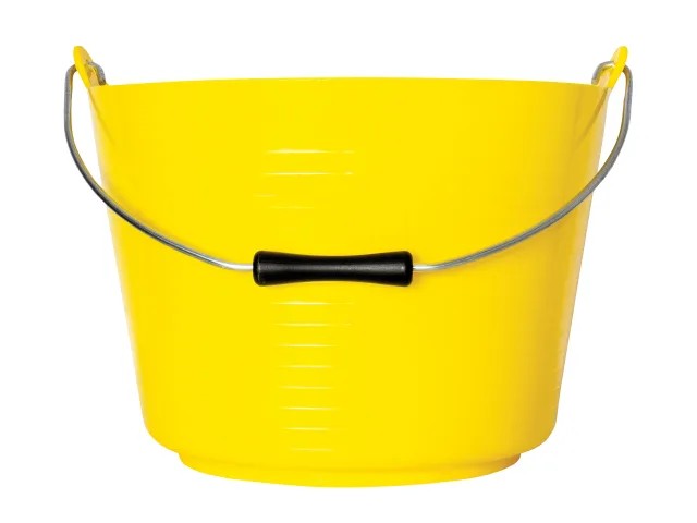 Red Gorilla Flexible Tub Bucket With Steel Handle 22 litre