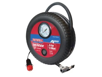 Faithfull FAIAUTYINFLO Low Volume Tyre Inflator 12V