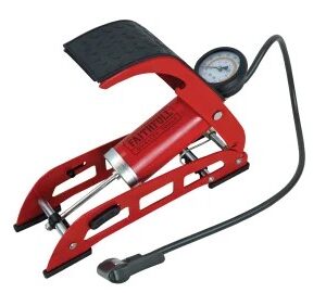Faithfull FAIAUFPUMP1 Foot Pump Single Cylinder with Gauge
