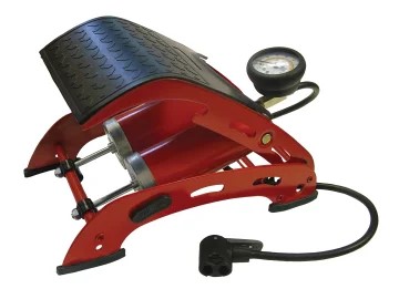 Faithfull FAIAUFPUMP2 Foot Pump Double Cylinder with Gauge