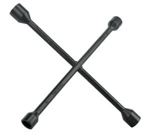 Faithfull FAIAUWB4WP 4-Way Wheel Brace Black Powder Coated 14in