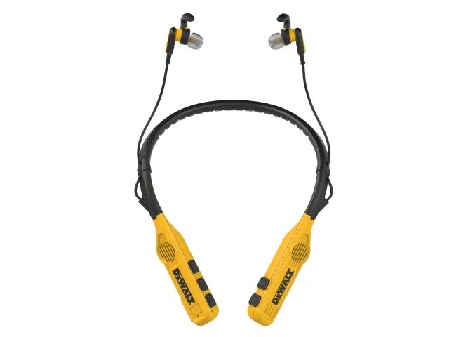 DeWALT Jobsite Pro Max Neckband Earphones with Built-in Speakers DWT1902093