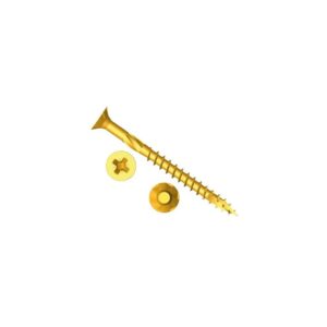 Forgefast Pozi Compatible Zinc Yellow Woodscrew 4.0x30 Elemtech
