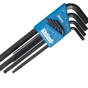 Eklind REK13609 Metric Long Ball End Hex L-Key Set, 9 Piece