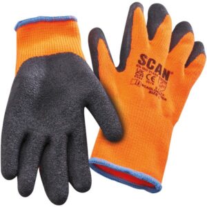 Scan Orange Knitshell Thermal Work Gloves L 3 Pack