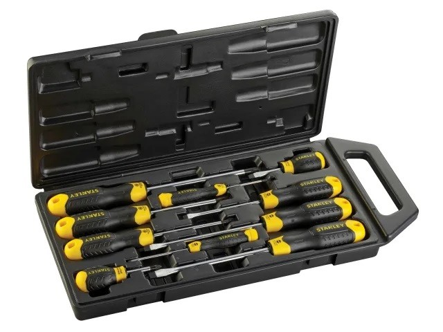 Stanley Cushion Grip Screwdriver Set, 10 Piece STA265014