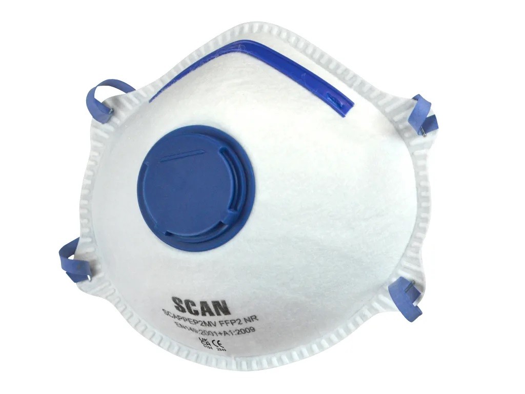 Moulded Disposable Mask Valved FFP2 Protection (Pack 10)