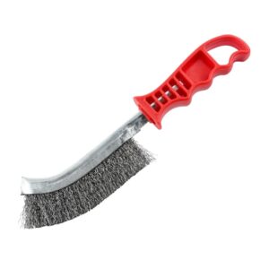 Faithfull Wire Scratch Brush Steel Red Handle