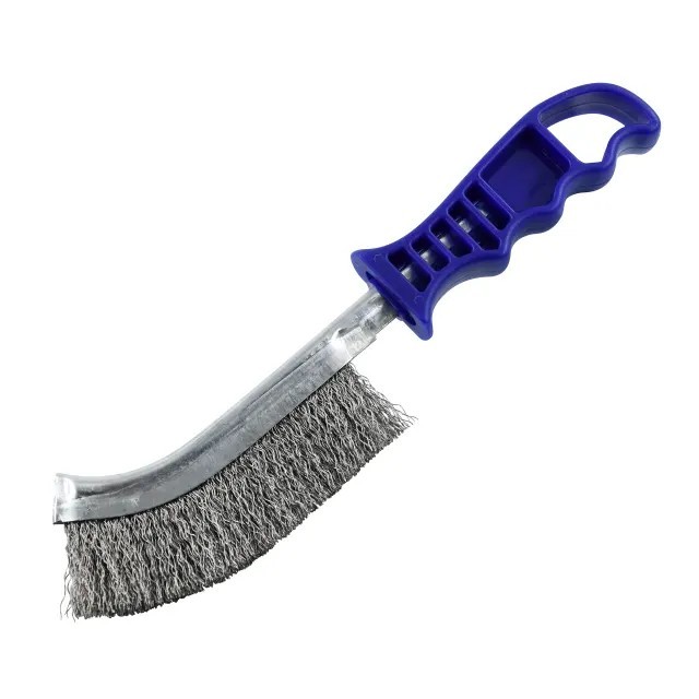 Faithfull Wire Scratch Brush Stainless Steel Blue Handle
