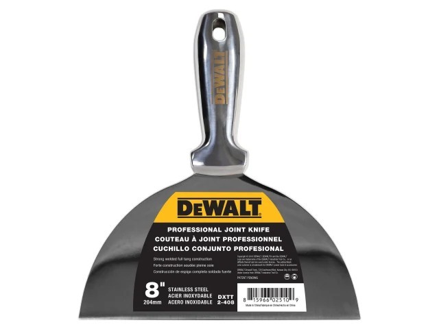 DeWalt 8" Stainless Steel Jointing/Filling Knife 200mm (8in)