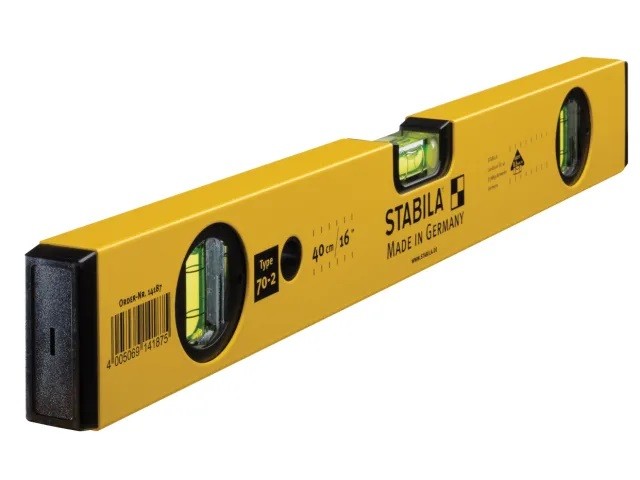 Stabila Double Plumb Spirit Level 3 Vial 60cm STB70224