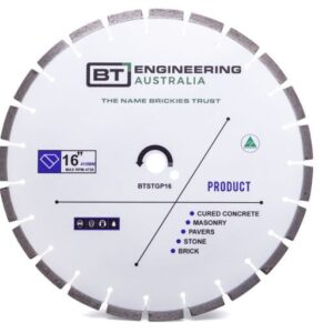 BT Engineering 16" , 400mm Diamond Disc, 25.4mm Bore also fits 20mm bore