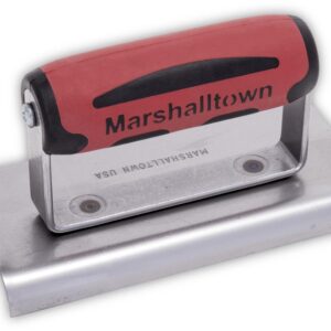 Marshallotown M176D Cement Edger Curved & Straight End DuraSoft® Handle 6 x 3in
